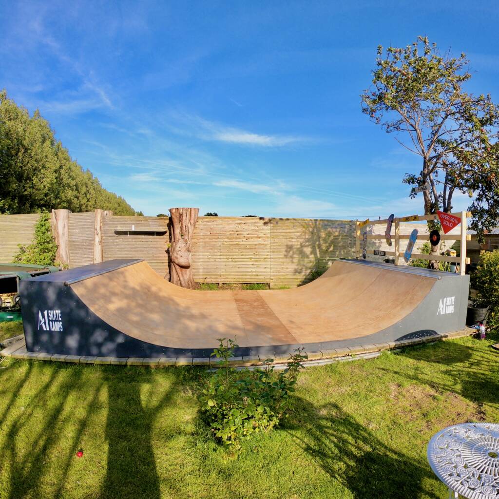 3ft High x 12ft Wide Half pipe A1 Skate Ramps