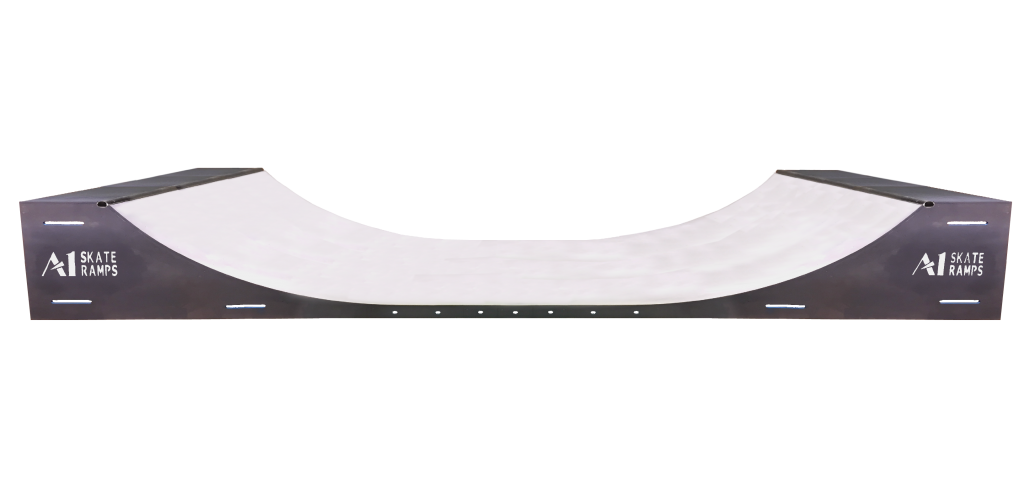 2ft High x 12ft Wide Half pipe A1 Skate Ramps